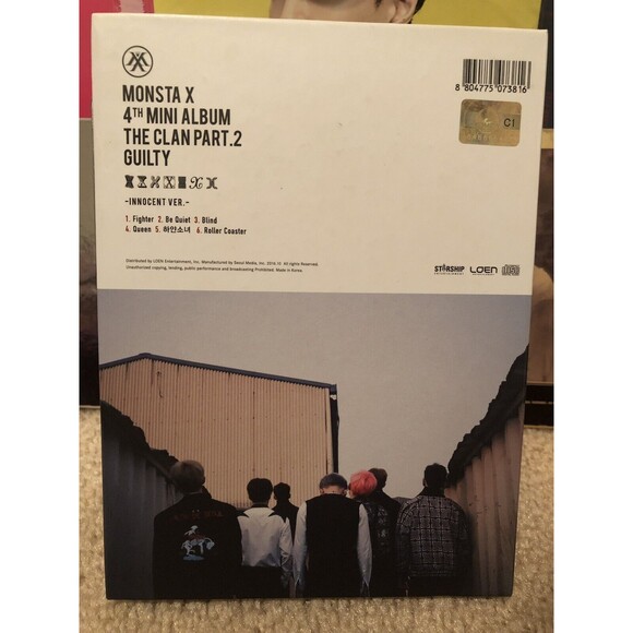 Monsta X The Clan Part 2 Guilty Album Kpop Music CD - Picture 7 of 8